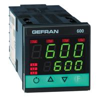 600 - PID 控制器，1/16 DIN标准导轨安装
